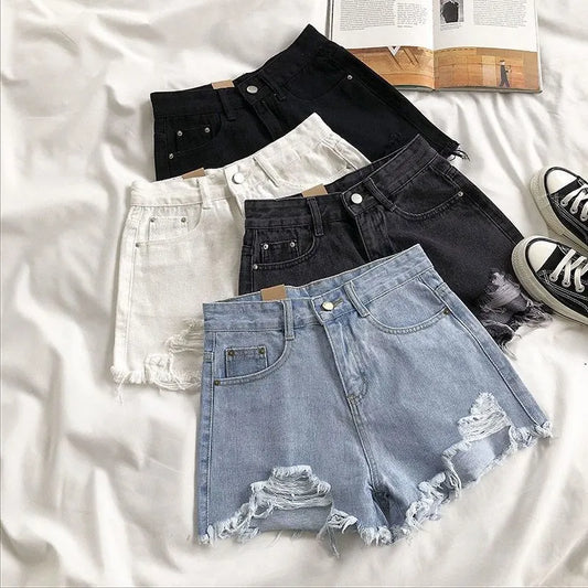 Korean Denim Shorts Women Summer