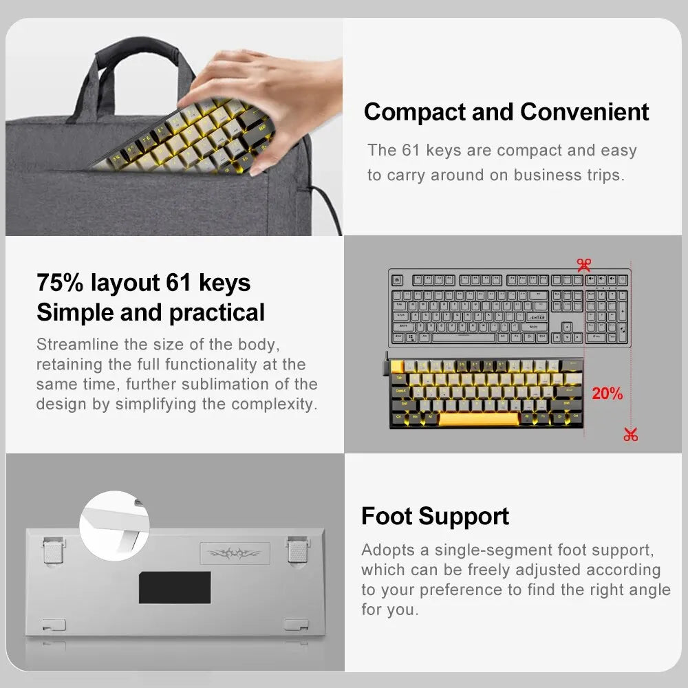 Mechanical Gaming Wired Keyboard