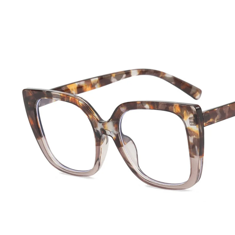 Oversize Square Frame Clear Lens Glasses