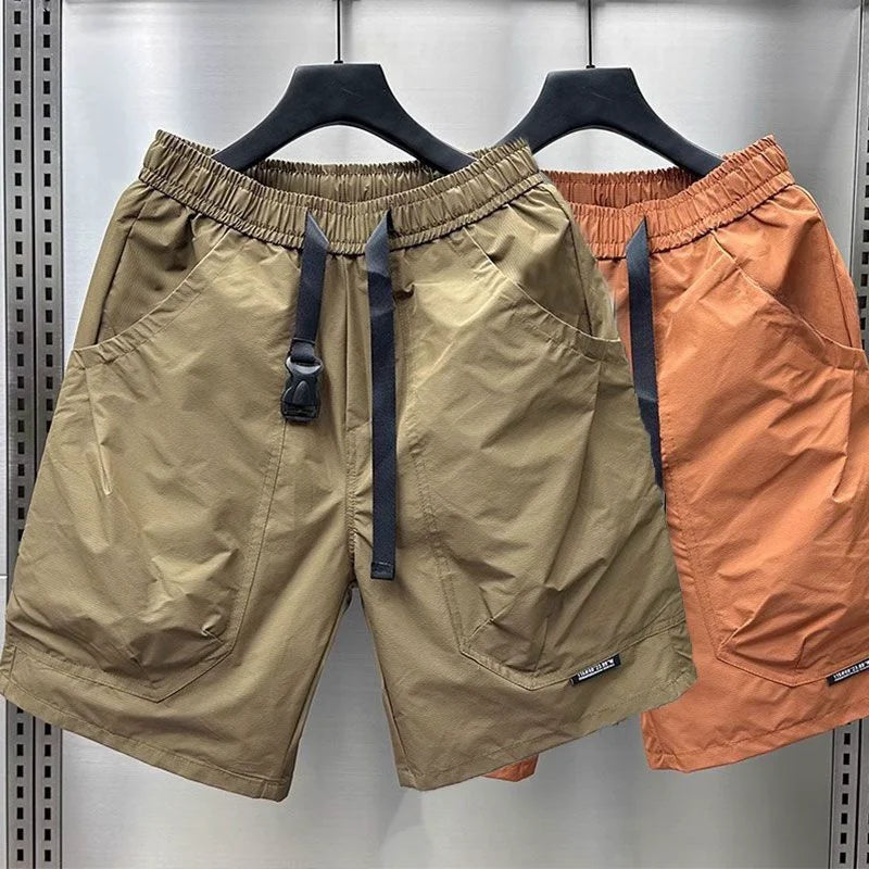 2024 Men's Large Pocket Waistband Work Shorts Summer