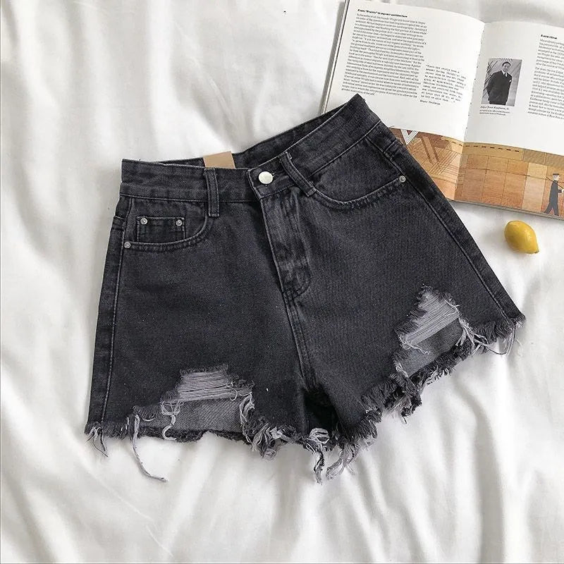 Korean Denim Shorts Women Summer