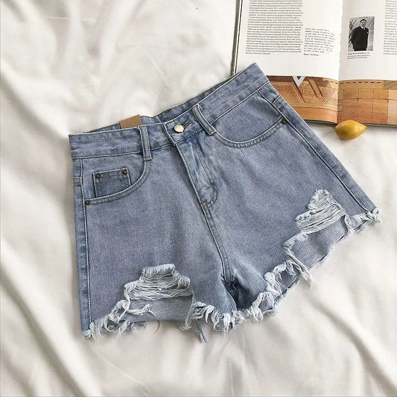 Korean Denim Shorts Women Summer