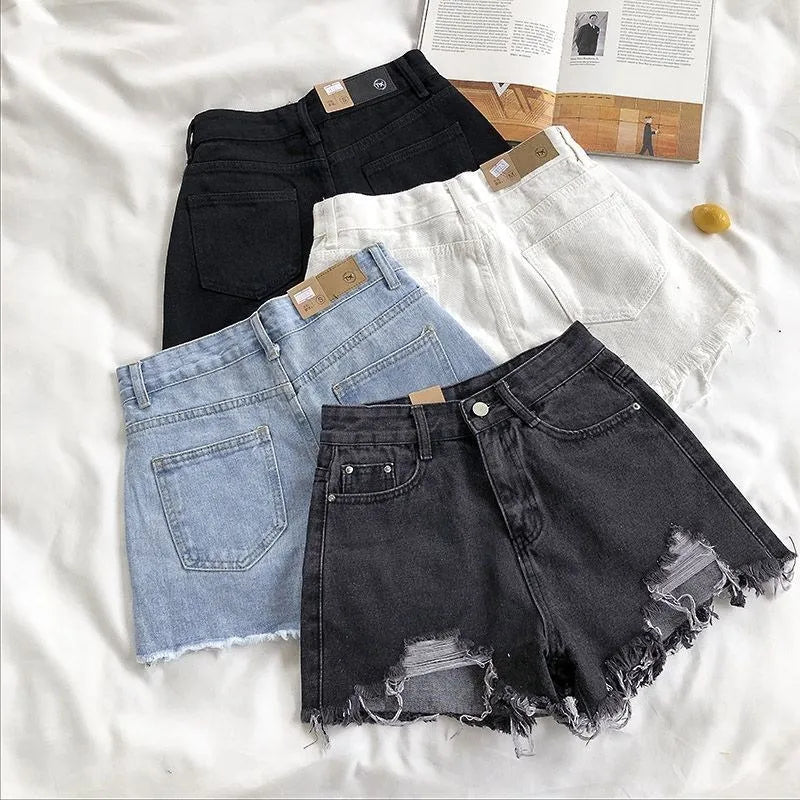 Korean Denim Shorts Women Summer