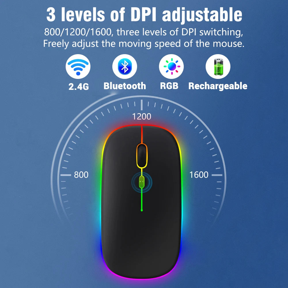 EMTRA Backlit Backlight Bluetooth Keyboard Mouse