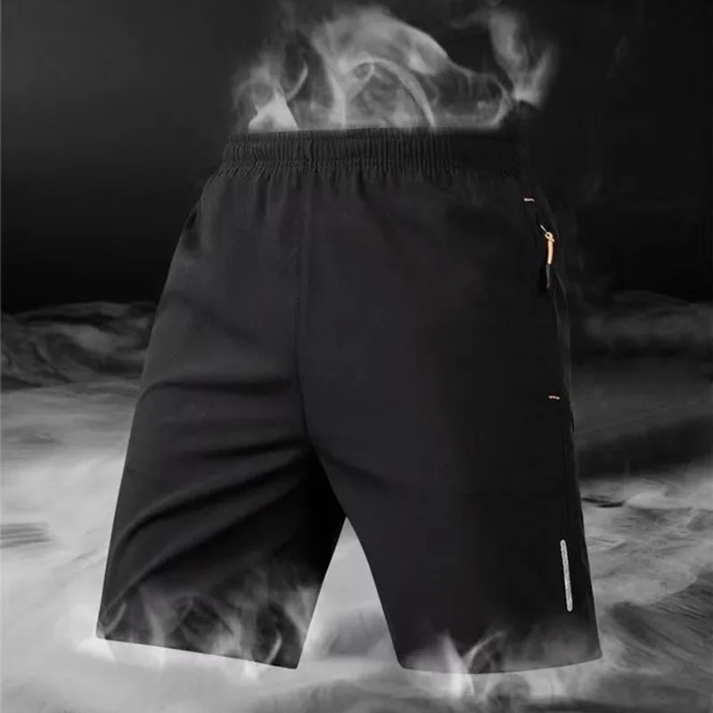 Summer Men Shorts Ice Silk