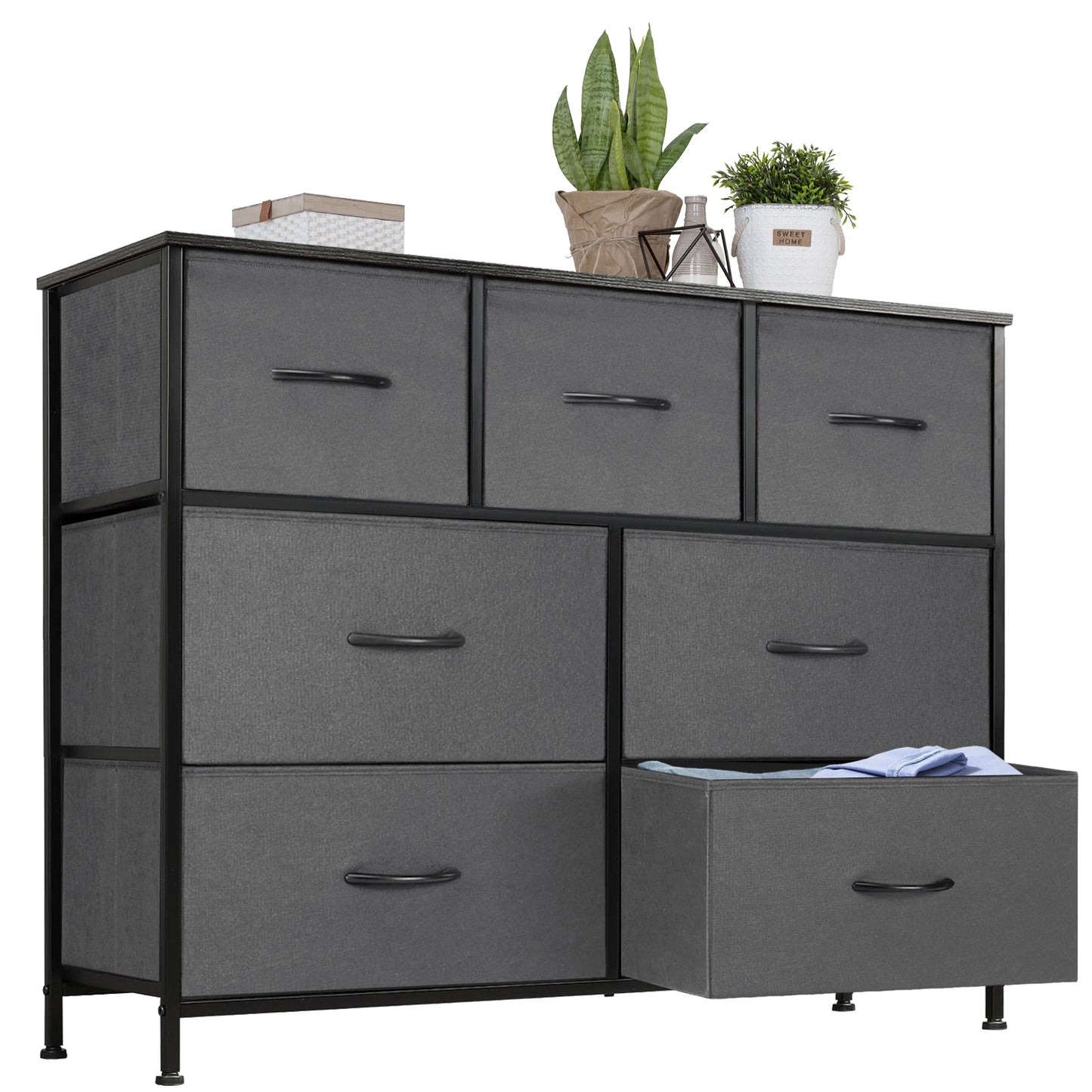 JHK Desser For Bedroom With 7 Fabric Drawers Organizer