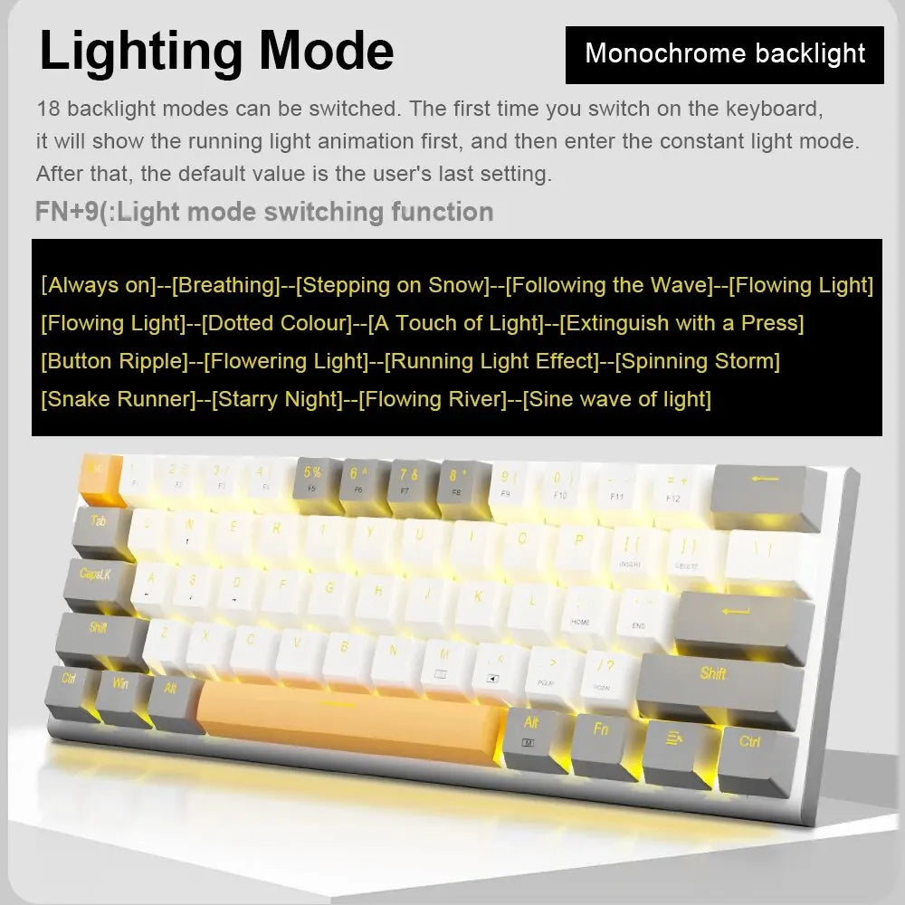 Mechanical Gaming Wired Keyboard