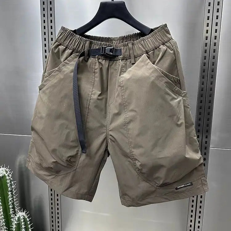 2024 Men's Large Pocket Waistband Work Shorts Summer