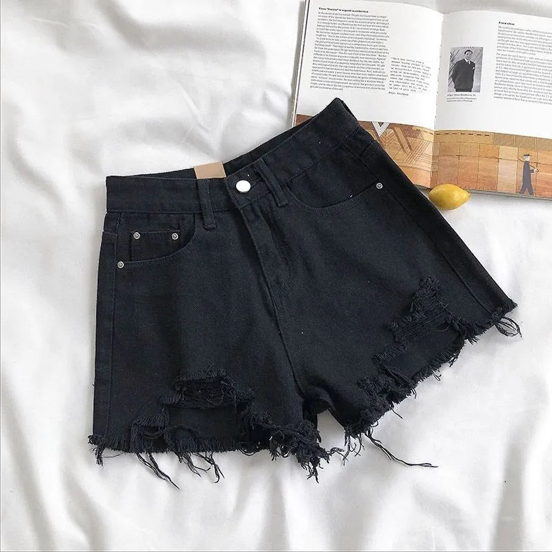 Korean Denim Shorts Women Summer